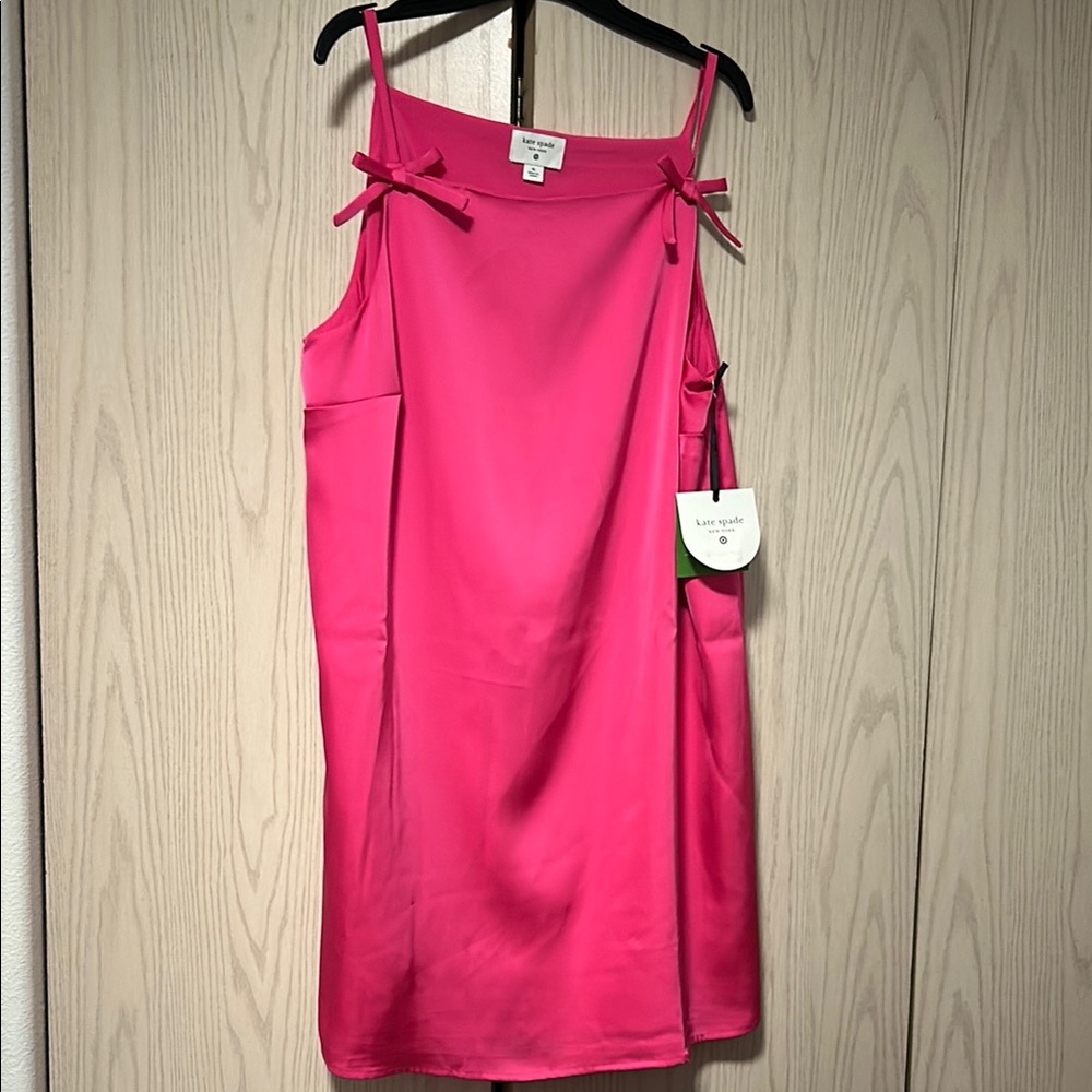 Kate Spade Pink Spaghetti Strap Slip Dress
